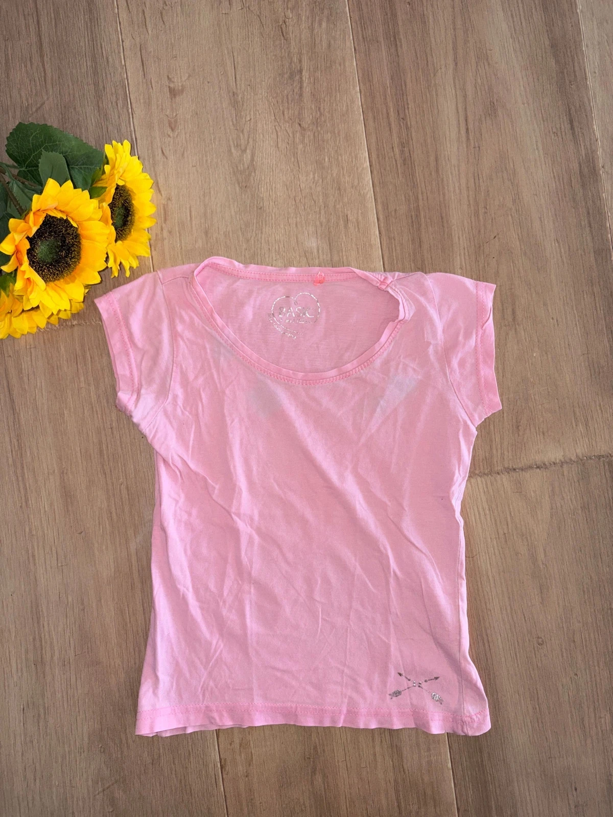T-shirt à manches courtes rose FPC taille 8 ans